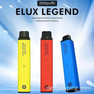 Einweg elektronische Zigarettenelux 3500 Puffs